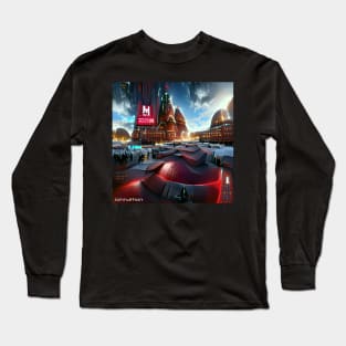 RED SQUARE 2972 ORIGINAL AI DIGITALLY GENERATED ARTWORK Long Sleeve T-Shirt